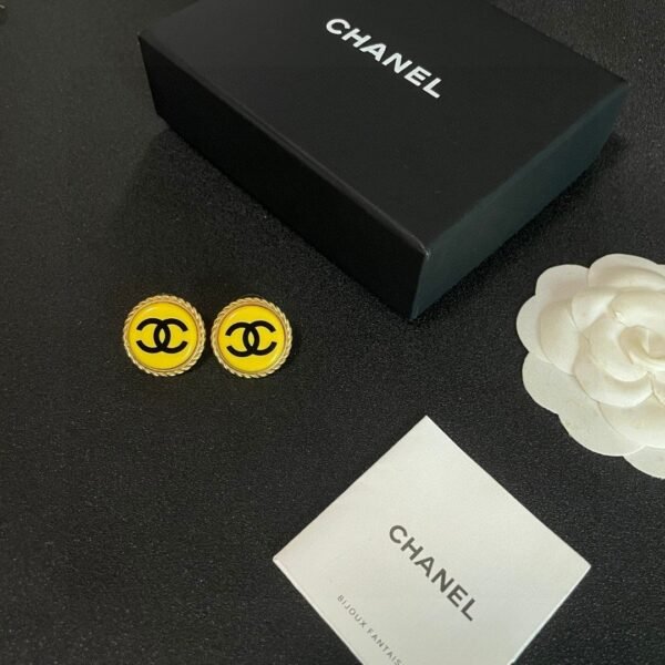 Chanel classic double C stud earrings