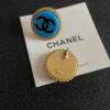 Chanel classic double C stud earrings
