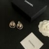 Chanel double C stud earrings
