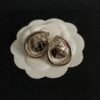 Chanel double C stud earrings