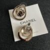 Chanel double C stud earrings