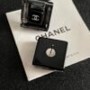 Chanel round double C stud earrings