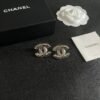 Chanel classic double c stud earrings