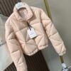 Moncler Quilted cropped down jacket Made of fine and soft nylon fabric