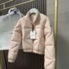 Moncler Quilted cropped down jacket Made of fine and soft nylon fabric