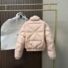 Moncler Quilted cropped down jacket Made of fine and soft nylon fabric