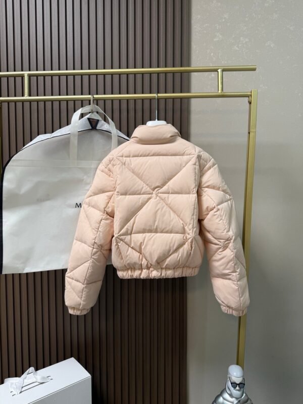 Moncler Quilted cropped down jacket Made of fine and soft nylon fabric