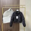 Moncler Quilted cropped down jacket Made of fine and soft nylon fabric