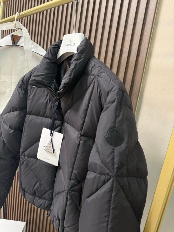 Moncler Quilted cropped down jacket Made of fine and soft nylon fabric