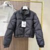 Moncler Quilted cropped down jacket Made of fine and soft nylon fabric