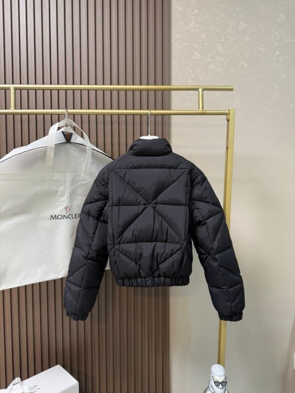 Moncler Quilted cropped down jacket Made of fine and soft nylon fabric