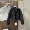 Moncler Quilted cropped down jacket Made of fine and soft nylon fabric