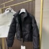 Moncler Quilted cropped down jacket Made of fine and soft nylon fabric