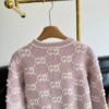 GUCCI autumn and winter new jacquard logo cardigan wool soft knit material