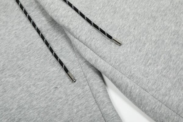 MIU MIU Autumn winter thick fake two waist design drawstring curved knife version plus fleece sweatpants