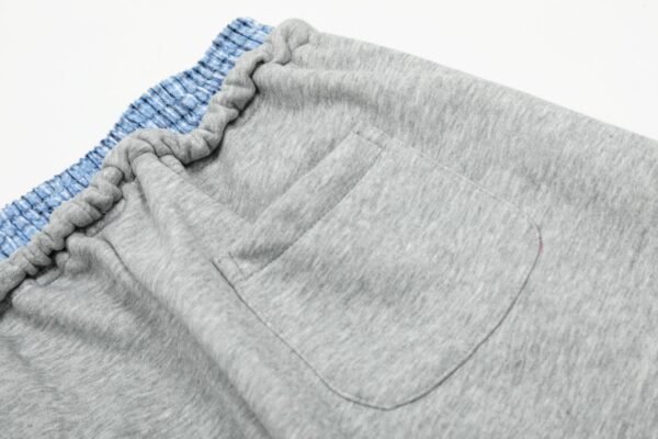 MIU MIU Autumn winter thick fake two waist design drawstring curved knife version plus fleece sweatpants