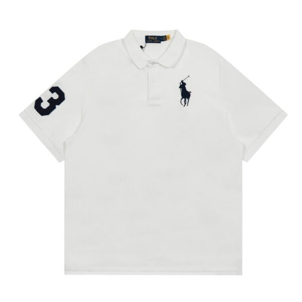 Ralph Lauren1:1 embroidered POLO T-shirt 230g100% cotton