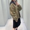 Miu Miu Fall/Winter New Classic Plaid Print Jacket Hooded Coat