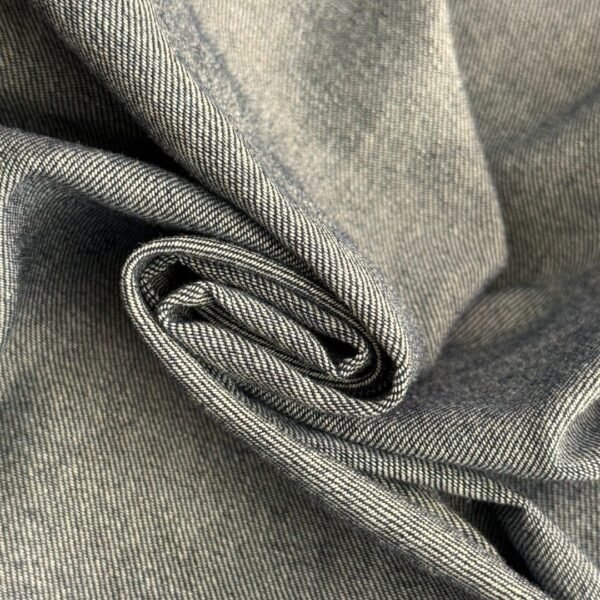 Schiaparelli Single-pocket long-sleeved denim shirt with shaped gold buttons