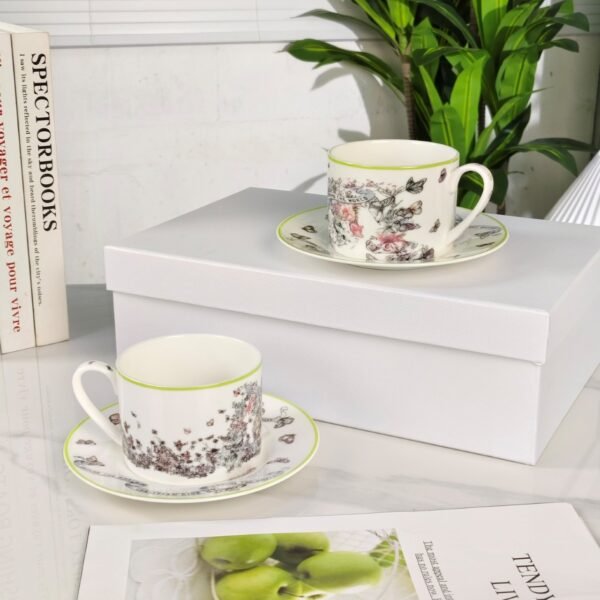 Dior [Butterfly Series] – Double Cup and Saucer Coffee Cup