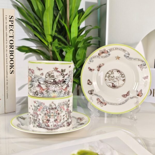 Dior [Butterfly Series] – Double Cup and Saucer Coffee Cup