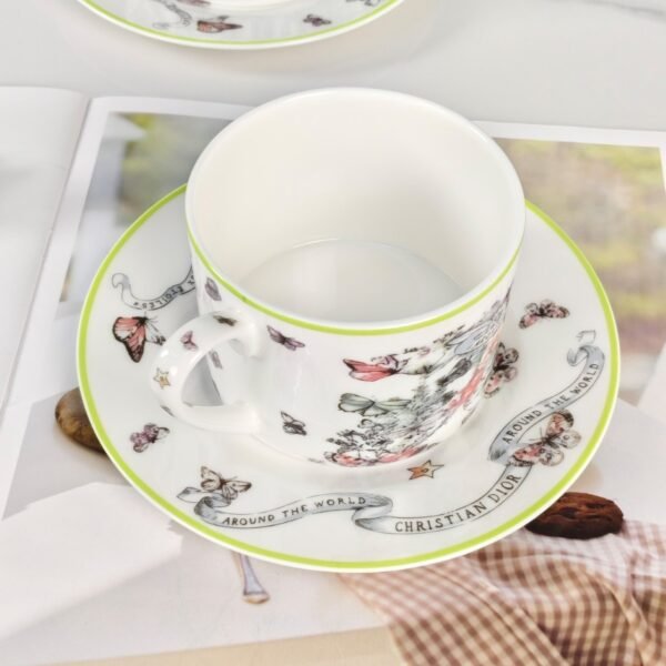 Dior [Butterfly Series] – Double Cup and Saucer Coffee Cup