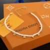 Louis Vuitton letter Pearl necklace