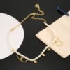 Louis Vuitton Alphabet Pearl Necklace