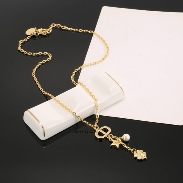 Dior four-leaf clover necklace