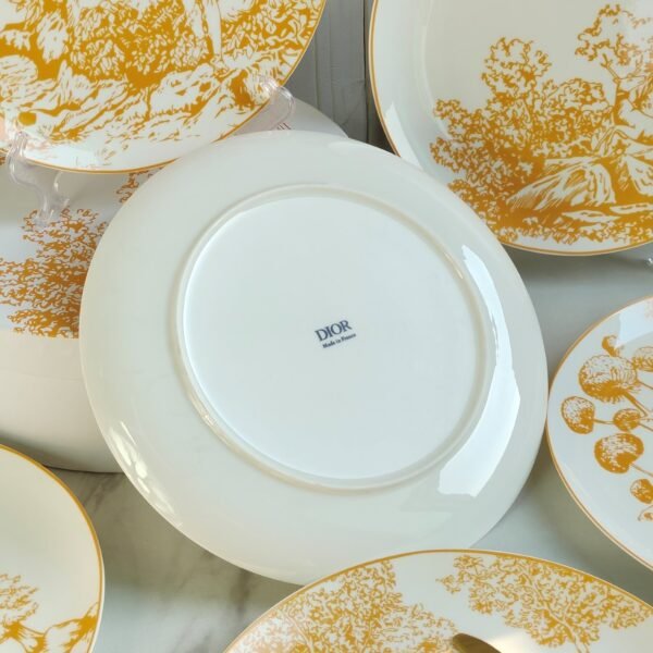DIOR new Limoges six-plate set quality life tableware bone porcelain material