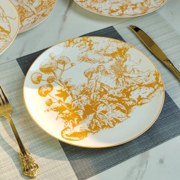 DIOR new Limoges six-plate set quality life tableware bone porcelain material