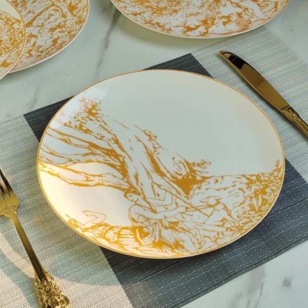 DIOR new Limoges six-plate set quality life tableware bone porcelain material