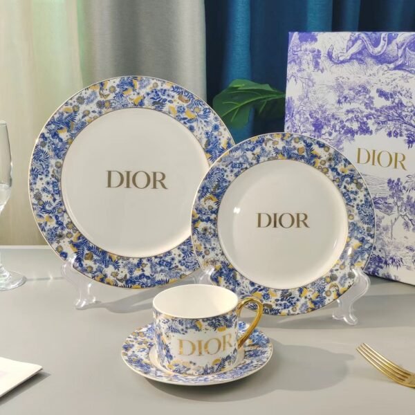 DIOR coffee cup and plate set