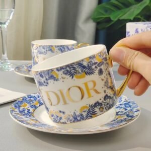 DIOR coffee cup and plate set