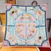 Hermes pink scarf
