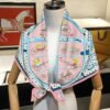 Hermes pink scarf