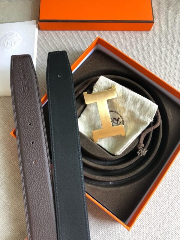 Hermès belt premium version gold buckle width 3.8cm