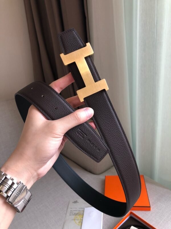 Hermès belt premium version gold buckle width 3.8cm