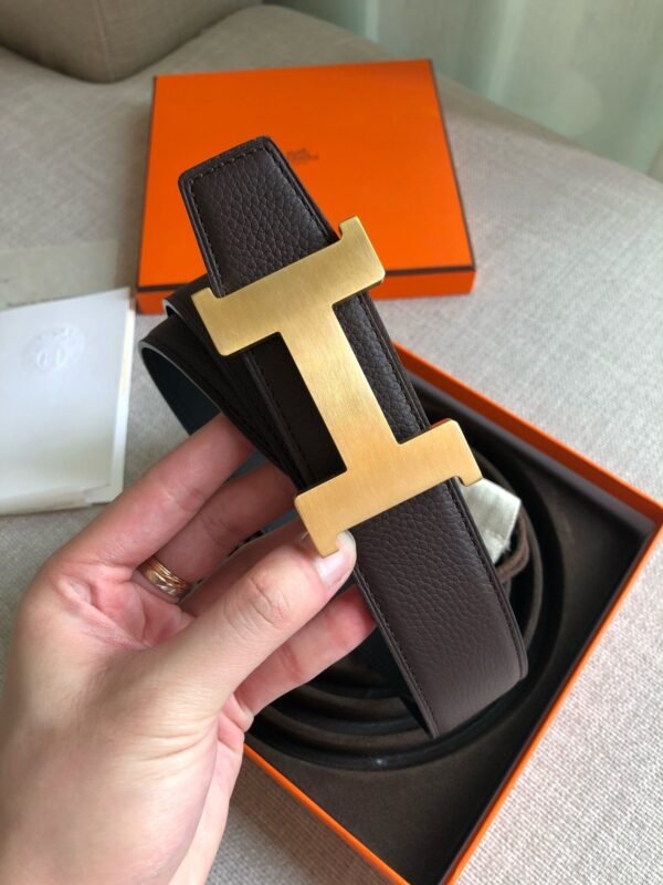 Hermès belt premium version gold buckle width 3.8cm