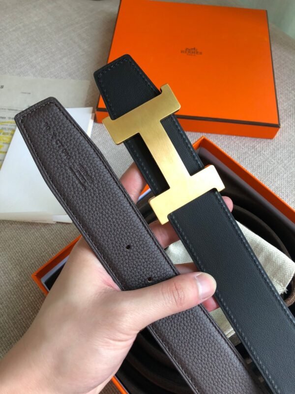 Hermès belt premium version gold buckle width 3.8cm