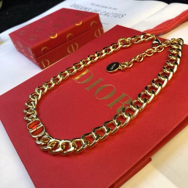 DIOR CD letter necklace high-end version