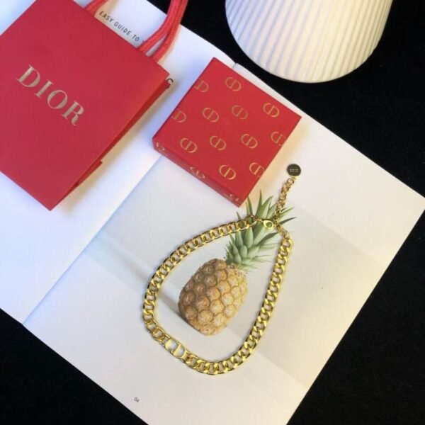DIOR CD letter necklace high-end version