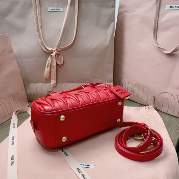 miumiu pleated bowling bag 28x13cm