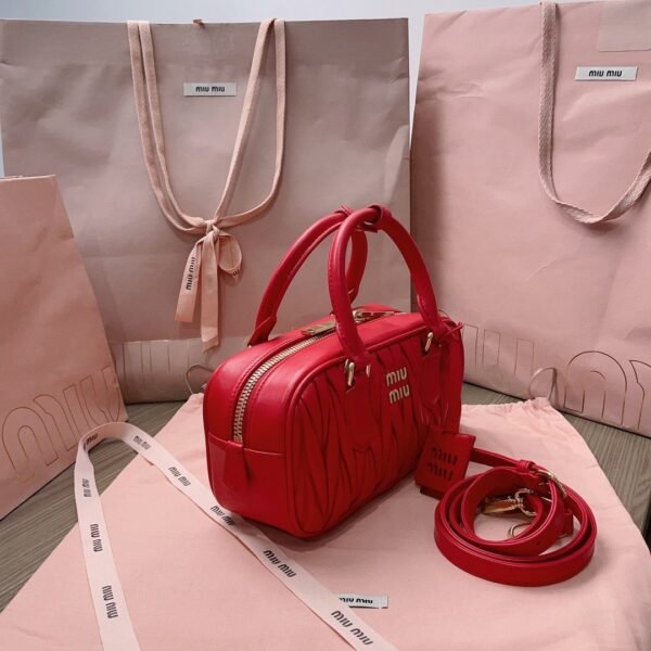 miumiu pleated bowling bag 28x13cm