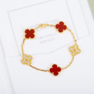 Van Cleef & Arpels Fritillaria 18K four-leaf clover bracelet original