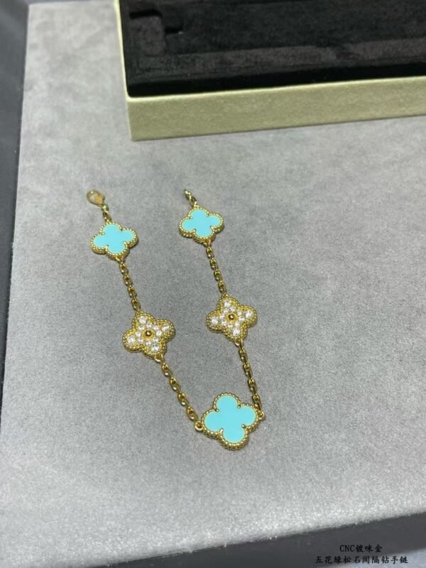 Van Cleef & Arpels Fritillaria 18K four-leaf clover bracelet original