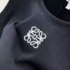 LOEWE knitted vest embroidery original black white