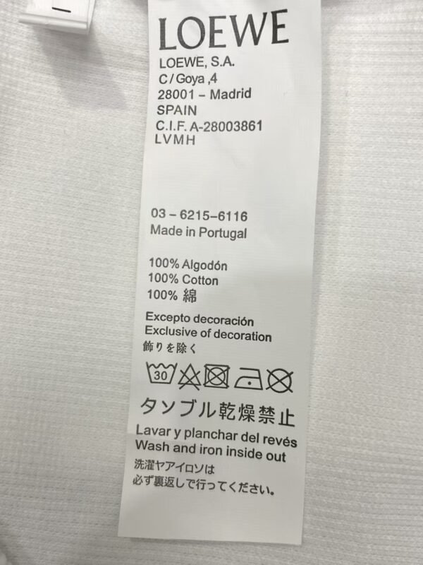 LOEWE knitted vest embroidery original black white