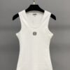 LOEWE knitted vest embroidery original black white