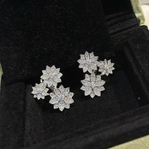 Van Cleef & Arpels Three Flower Earrings
